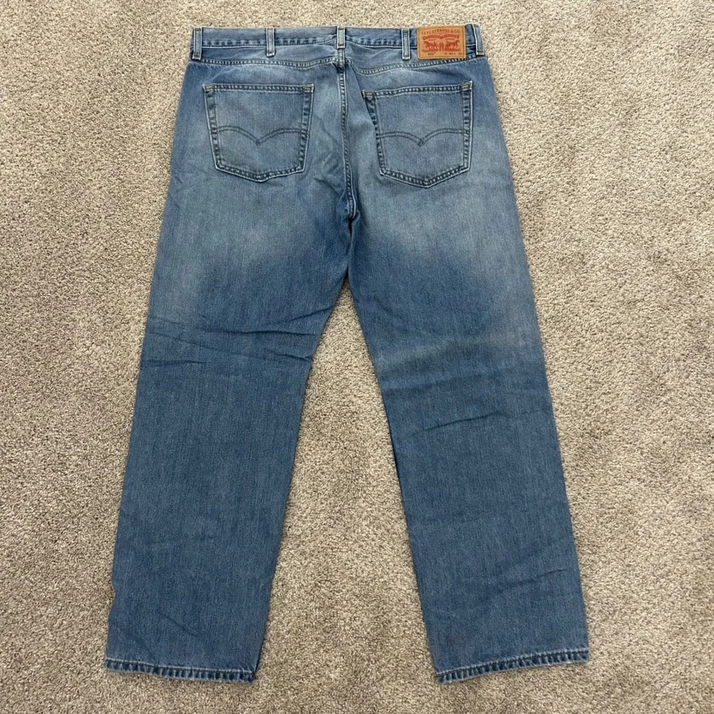 Levi's 505 Regular Fit Jeans 40x30 Blue‎ Mid Wash Straight Leg Denim Cotton